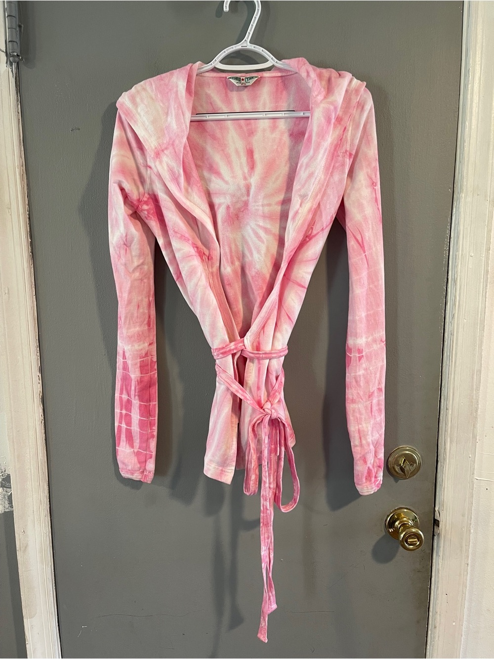 Hardtail Forever Hooded Wrap Top TyeDye Size XS
